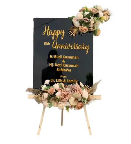 Papan Bunga Akrilik Saing
