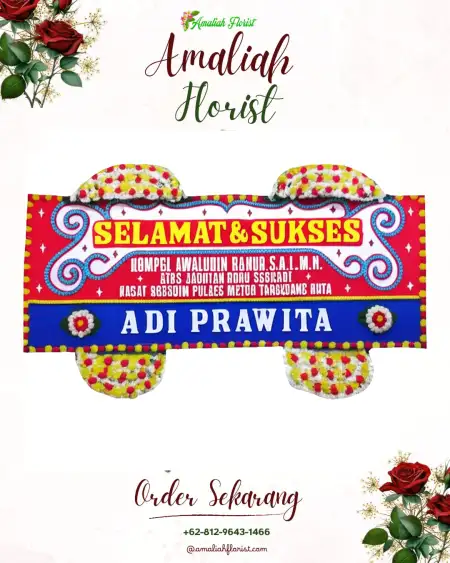 Papan Bunga Ucapan Selamat Saing