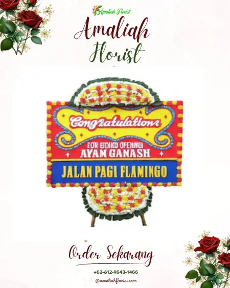 Sewa Papan Bunga Saing